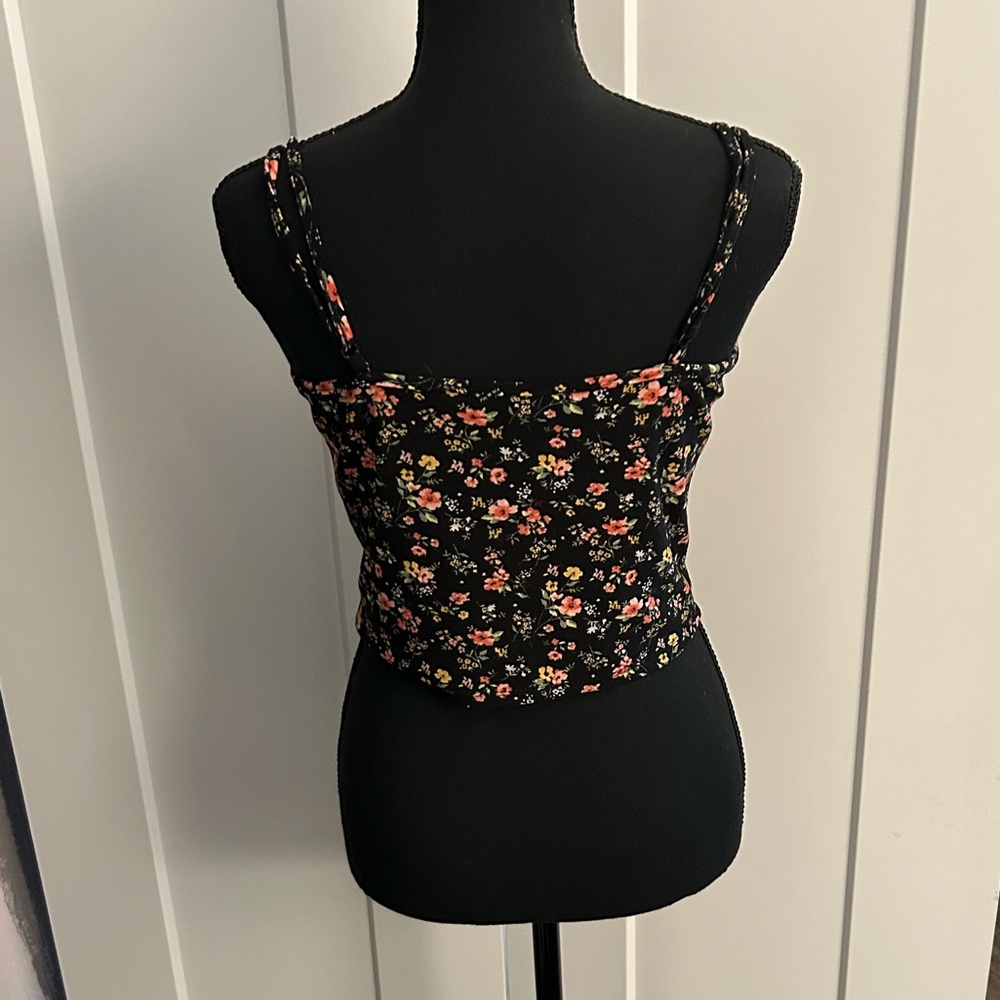 Forever 21 Flower Crop top